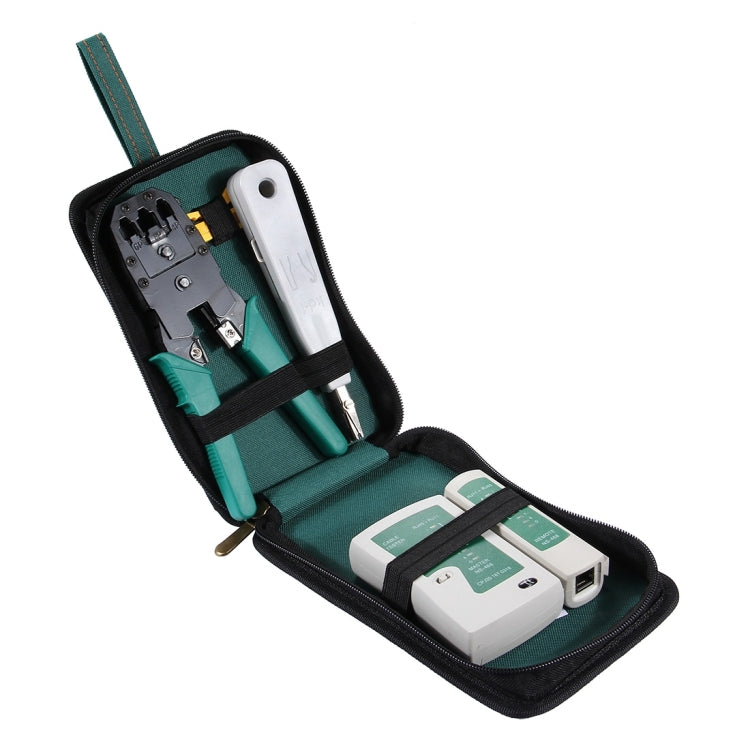 五合一 便攜式網絡工具包  RJ45壓接鉗/RJ11 CAT5 CAT6線檢測器