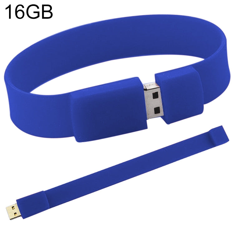 16GB USB 2.0硅膠手鏈U盤