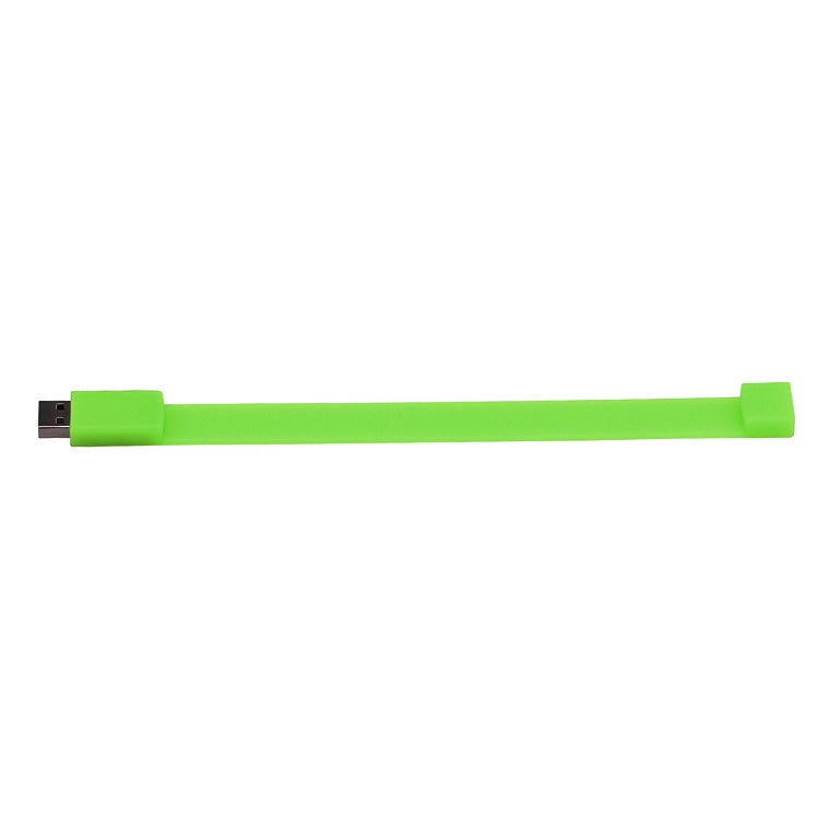 8GB USB 2.0硅膠手鏈U盤, 8GB (Green)