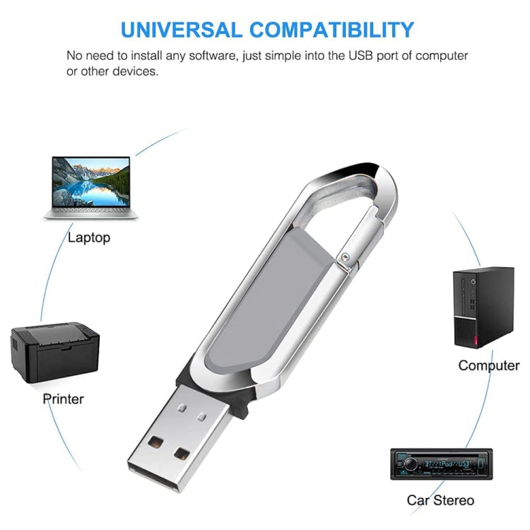 16GB Metallic Keychains Style USB 2.0 Flash Disk
