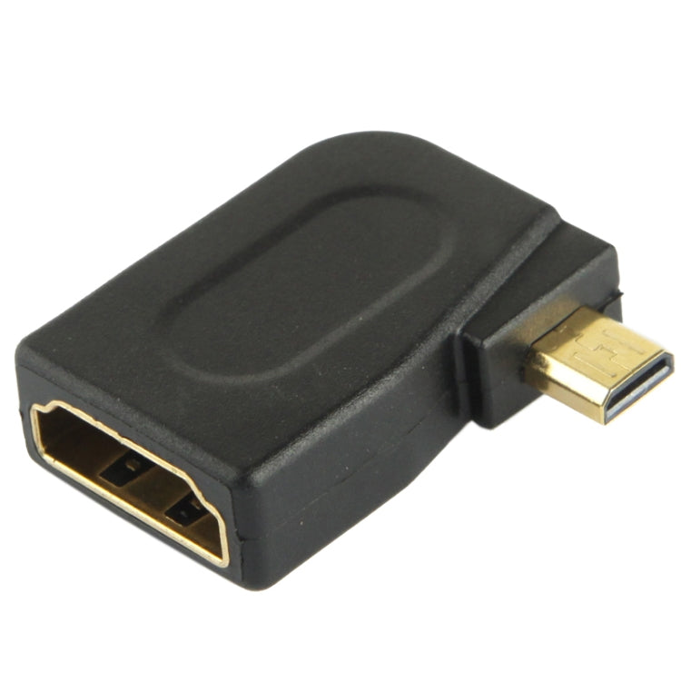 Micro HDMI 公頭 轉 HDMI 母頭, 90度角