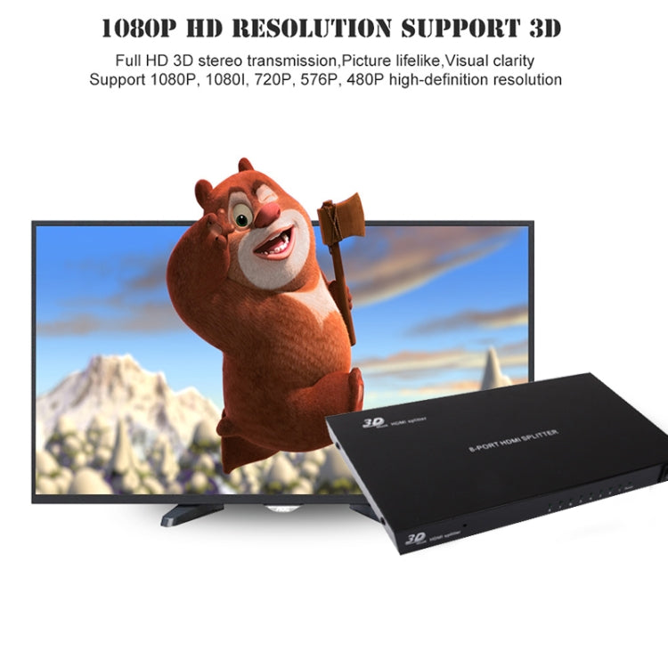 1 x 8 HDMI分配器