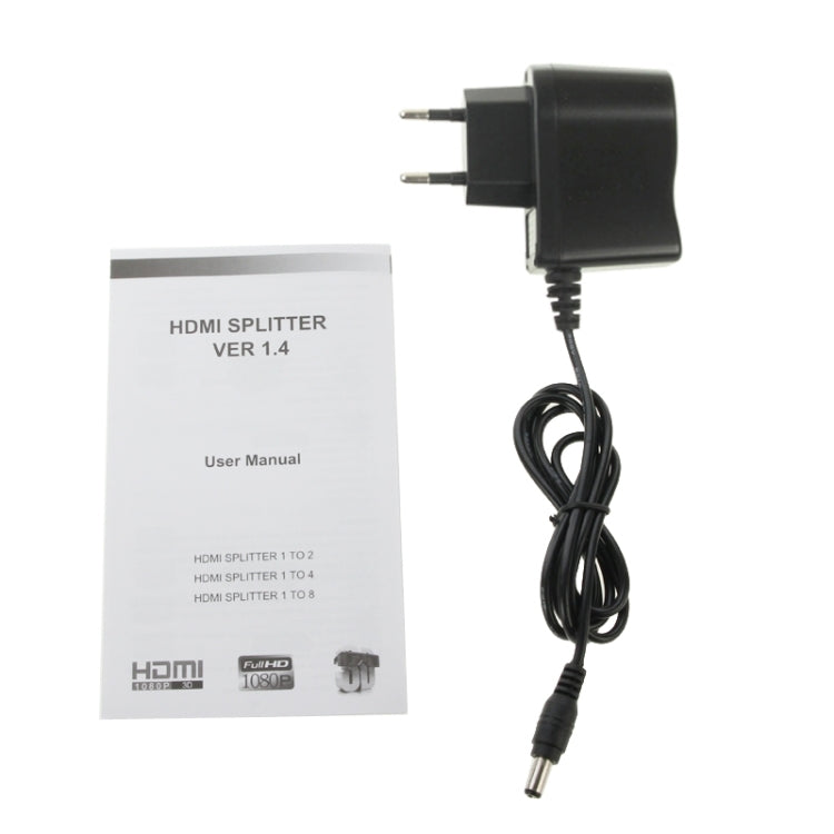 1080P HDMI一分八分配器, 1.4版本, 支持3D