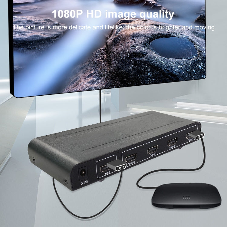 1080P 1x4 HDMI分頻器 1.4版本 歐規