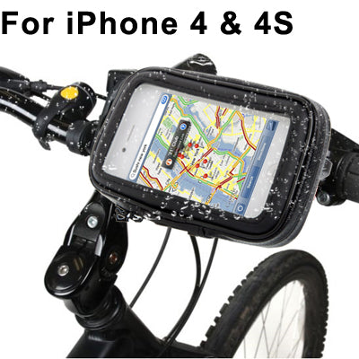 IP4G-防水自行車，適用於iPhone 4 & 4S 自行車固定裝置及防水, 防塵,防沙,防雪觸摸包
