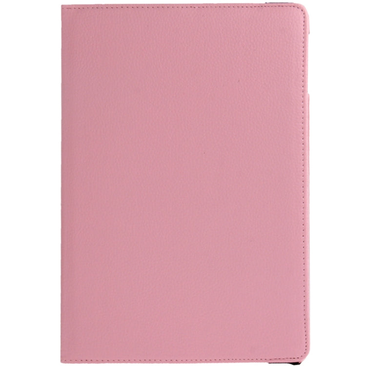 適用於iPad Air / Air 2 / 2017 / 2018荔枝紋360度旋轉休眠皮套帶2檔支架 一字形