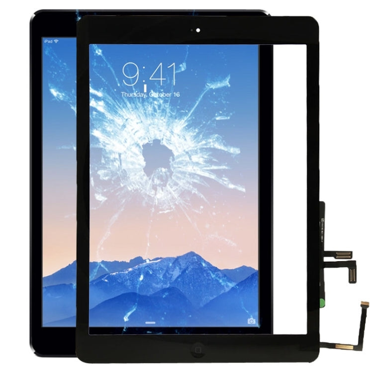 適用於iPad 5 按鍵 + 按鍵排線 + 貼紙 觸摸總成, For Apple iPad Air / iPad 5