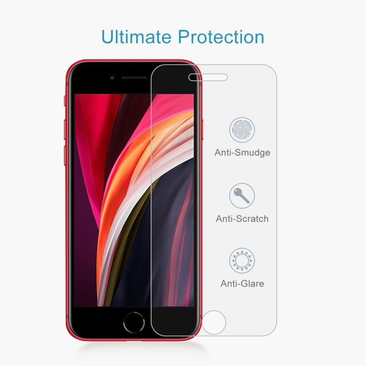 10 PCS 適用於蘋果iPhone SE / 5 / 5S / 5C 0.26mm厚度 9H表面硬度 2.5D弧邊 鋼化玻璃保護膜