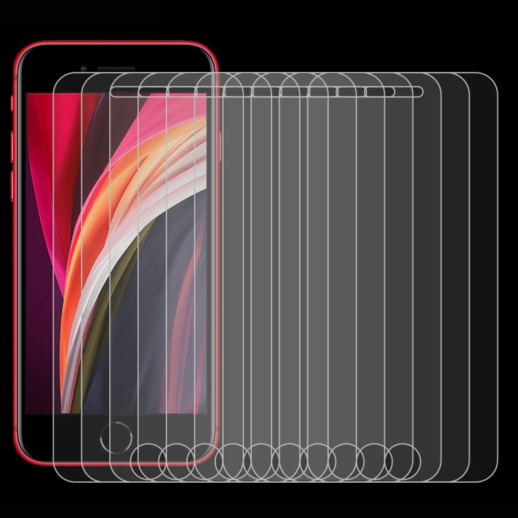 100 PCS 適用於蘋果iPhone SE / 5 / 5S / 5C 0.26mm厚度 9H表面硬度 2.5D弧邊 鋼化玻璃保護膜