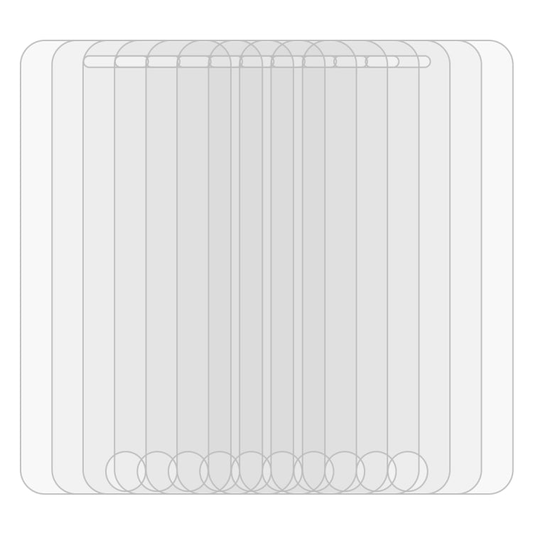 50 PCS 適用於蘋果iPhone SE / 5 / 5S / 5C 0.26mm厚度 9H表面硬度 2.5D弧邊 鋼化玻璃保護膜