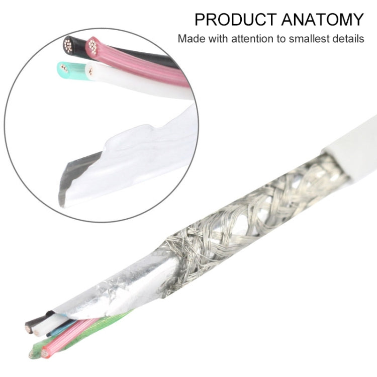 USB轉8 Pin 三層絞線 TPE同步數據充電線，線長：1米