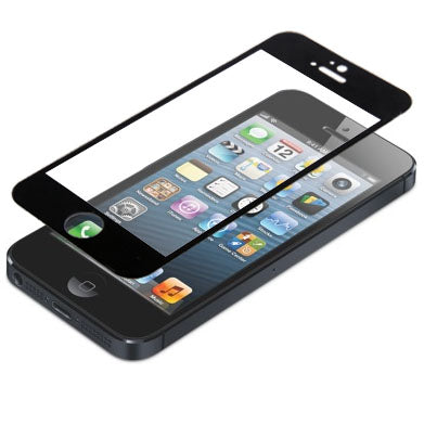 適用於iPhone 5 & 5S & 5C 鋼化玻璃保護膜 絲印大邊