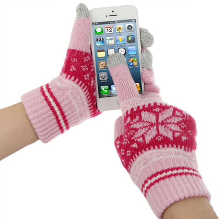 適用於iPhone 5 / iPad  電容屏羊毛保暖觸摸手套