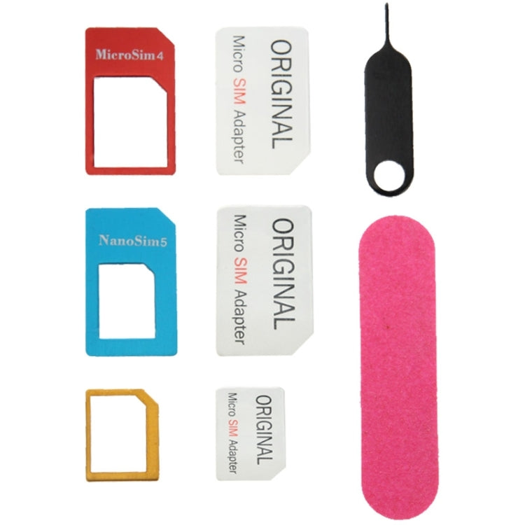 適用於iPhone 5 & 5S, 適用於iPhone 4 & 4S 取卡器+Nano SIM 卡轉Micro Sim卡+ Nano SIM 卡轉StandardSim卡適配器, 帶雙面膠