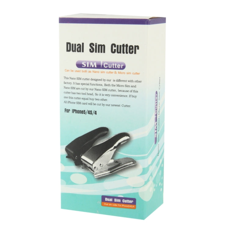 適用於適用於蘋果和安卓機型  雙口Nano Sim Cutter剪卡器, 配Nano / Micro / Standard SIM卡適配器+取卡針工具