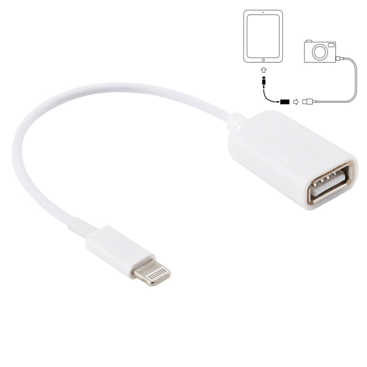 USB 轉 8-pin OTG線,可以支持iOS 10.2以下的系統, 長: 18厘米