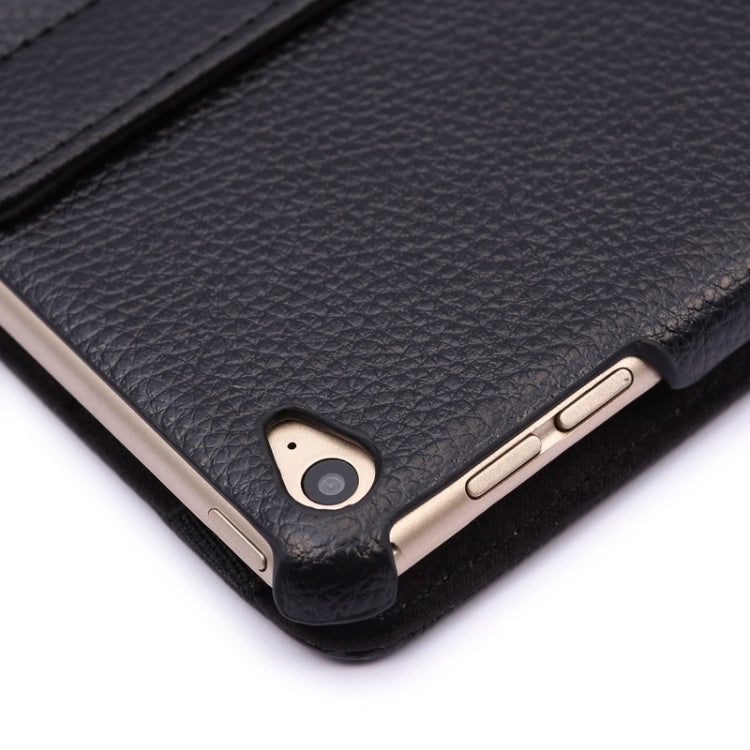 適用於iPad Air 2 360度旋轉荔枝紋理皮套帶兩檔支架, For iPad Air 2