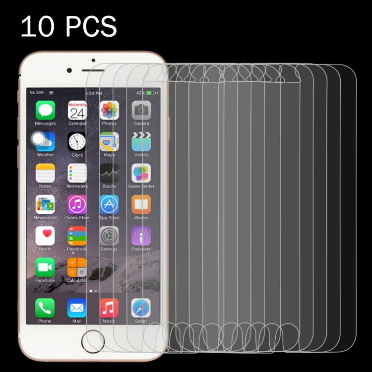 10片裝 適用於蘋果iPhone SE 2020 / 8 / 7 / 6 / 6S 4.7英寸 0.26mm厚度 9H表面硬度 2.5D弧邊 鋼化玻璃保護膜