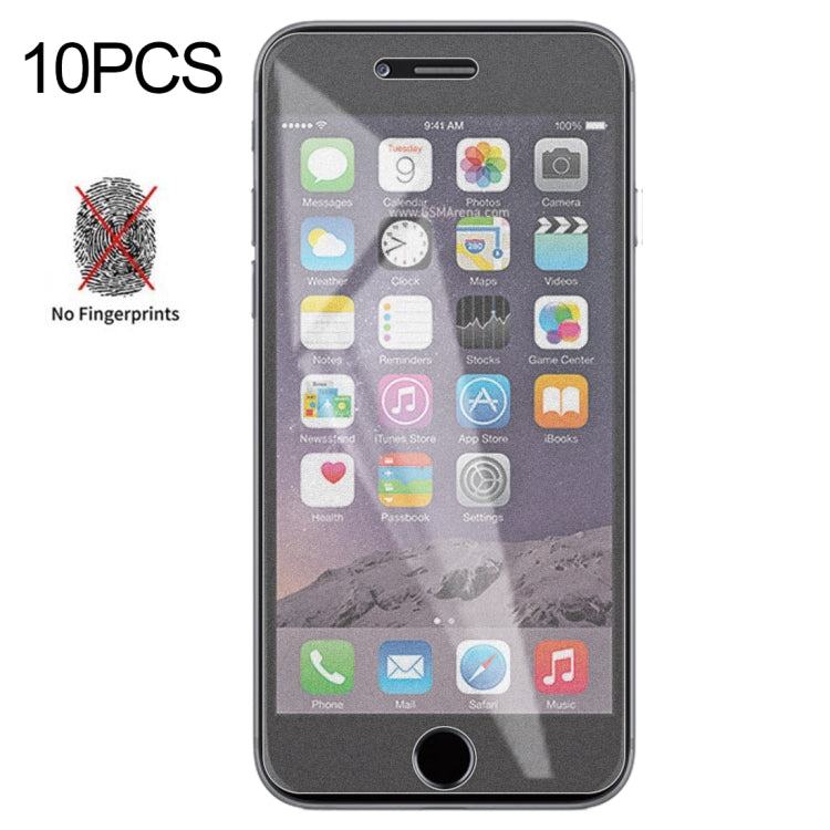 10個裝 透明磨砂非全屏鋼化貼膜 適用於 iPhone 6 / 6S