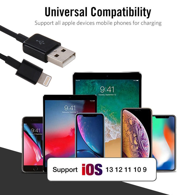 8 Pin轉USB 2.0 數據線/充電線，線長：20厘米