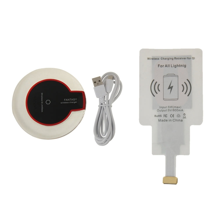 適用於iPhone 6 Plus / 6 / 5S / 5C / 5    FANTASY手機無線充電器發射器+接收器