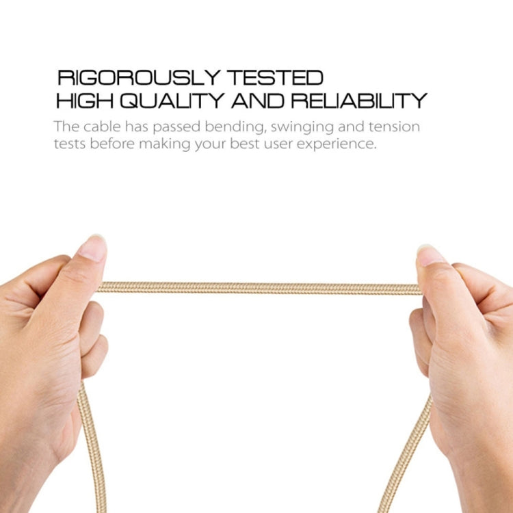 金屬頭 編織風格8 Pin數據線, 線長1米