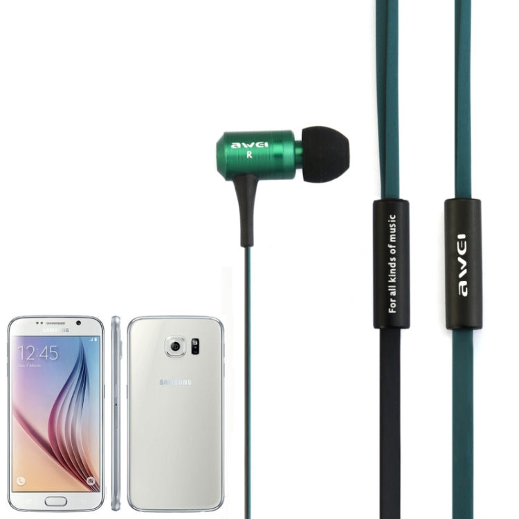 Awei-TS130Vi 麵條樣式帶麥耳機 適用於三星可加減音量，及上下一曲
