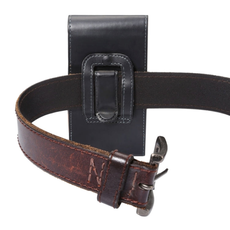 適用於iPhone 6    光面紋背夾扣上下開豎套掛腰包