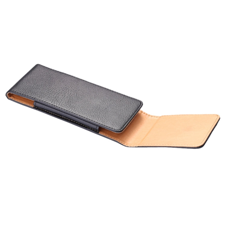 5.5英寸iPhone 6 Plus, 適用於Samsung Galaxy Note 4 / Note III / Note II荔枝紋直板背夾扣腰包