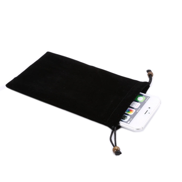 5.5英寸 iPhone 6 Plus, iPhone 6S Plus, 適用於Samsung Galaxy S6 edge Plus / A8 / Note 5 / Note 4 / Galaxy Mega 6.3 / i9200   6.3寸通用棉絨休閑布袋帶掛繩