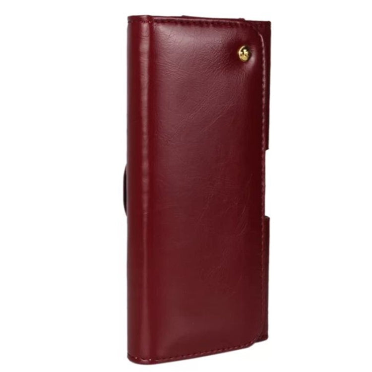 5.5英寸 適用於iPhone 6 Plus 瘋馬紋橫版皮套腰包