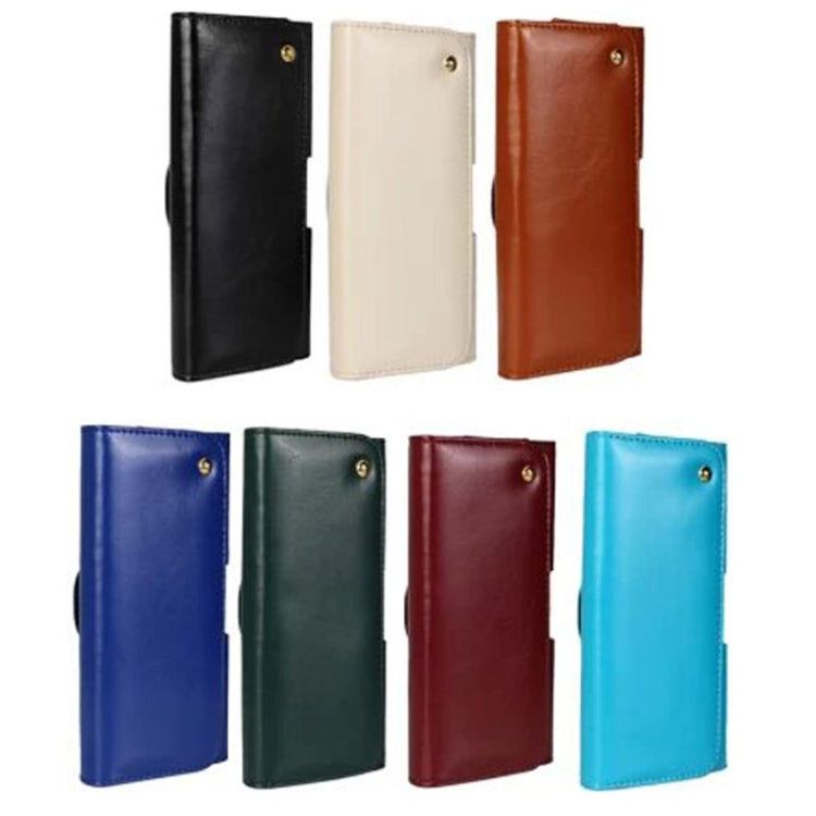 5.5英寸 適用於iPhone 6 Plus 瘋馬紋橫版皮套腰包