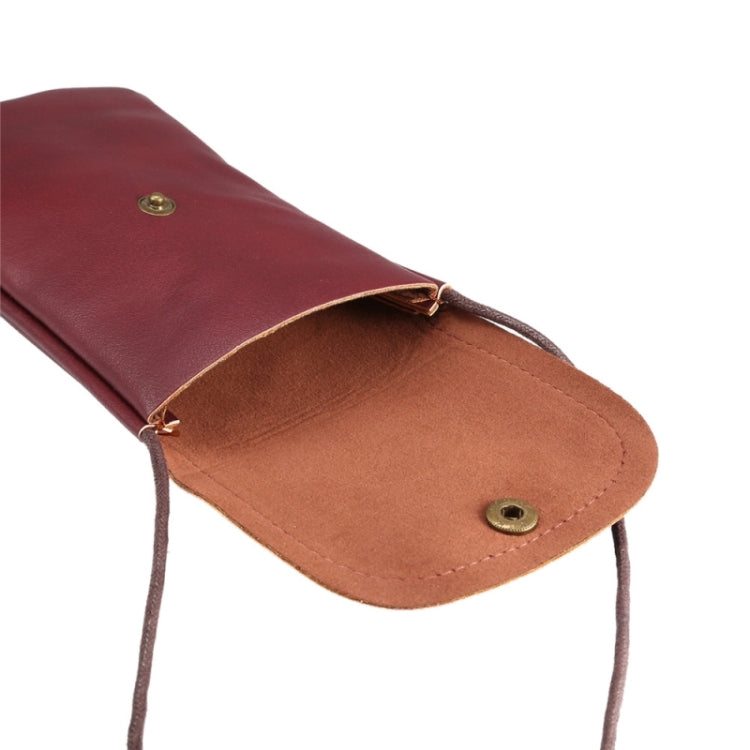 適用於三星 Note 5 & Note 4 / A8 / S6 edge , Huawei P8 & P7 / 榮耀6 5.5寸以下通用牛皮豎版斜跨包