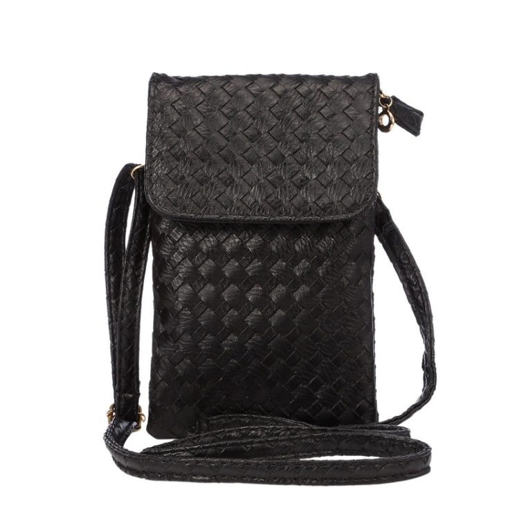 5.5寸以下通用條形編織料豎板斜跨包