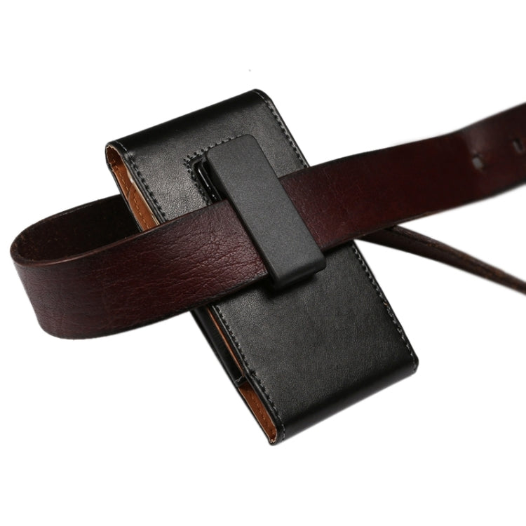 適用於蘋果6 Plus/6S Plus 三星蓋樂世Note 8/三星Note5/S6 Edge Plus/A8/Note4手機通用小羊皮紋可旋轉背夾扣豎套掛腰包