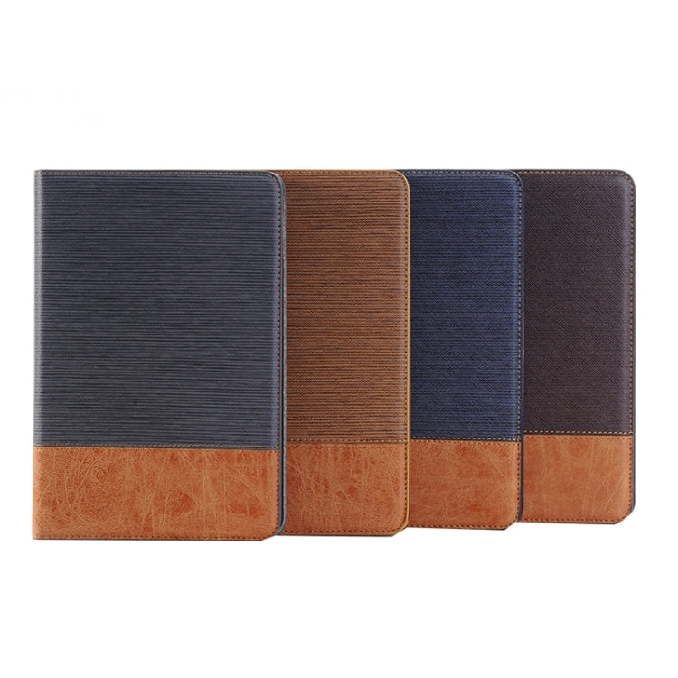 適用於iPad Pro 12.9英寸  十字紋配羊皮紋左右開皮套 帶支架&卡槽&錢包