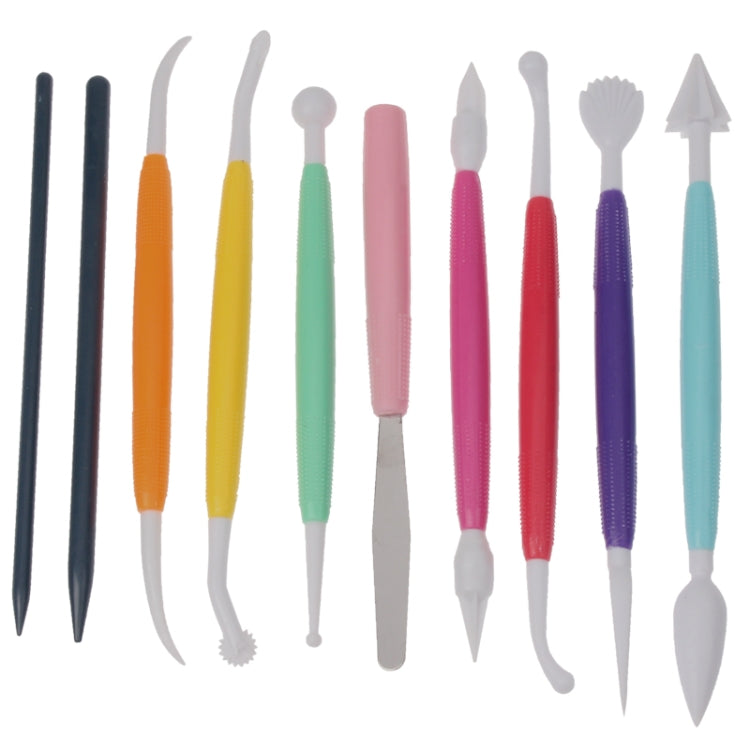 10 in 1 Colorful Cake Modelling Tool Set