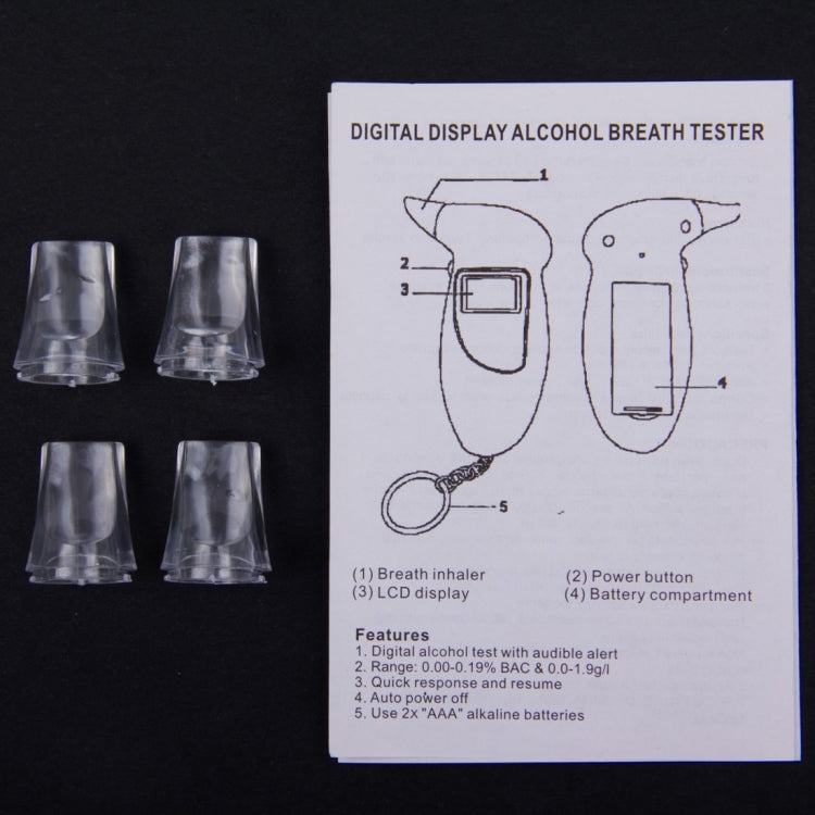 数字显示酒精含量檢測儀, Alcohol Tester 2