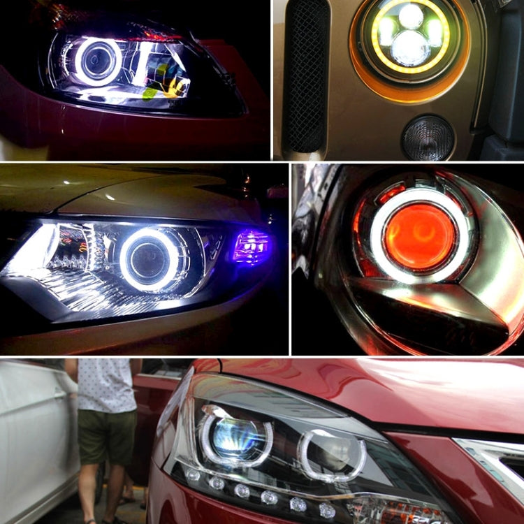 100mm 5W 180LM 天使眼光圈LED日行燈 白光 DC 12-24V, 100mm Blue Light, 100mm White Light
