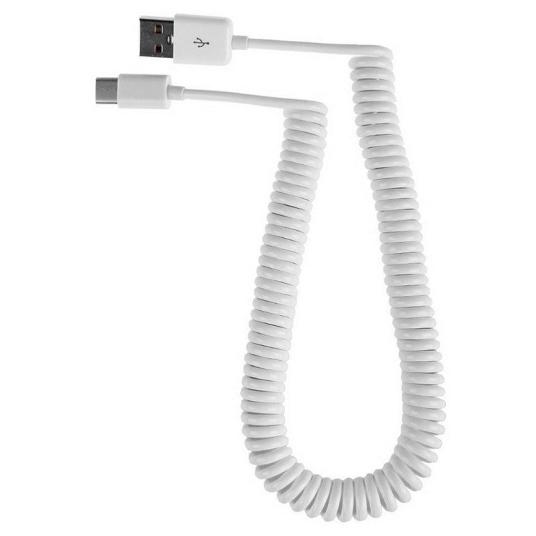 Type-C USB 3.1轉USB 2.0  彈簧同步充電線，線長：3m