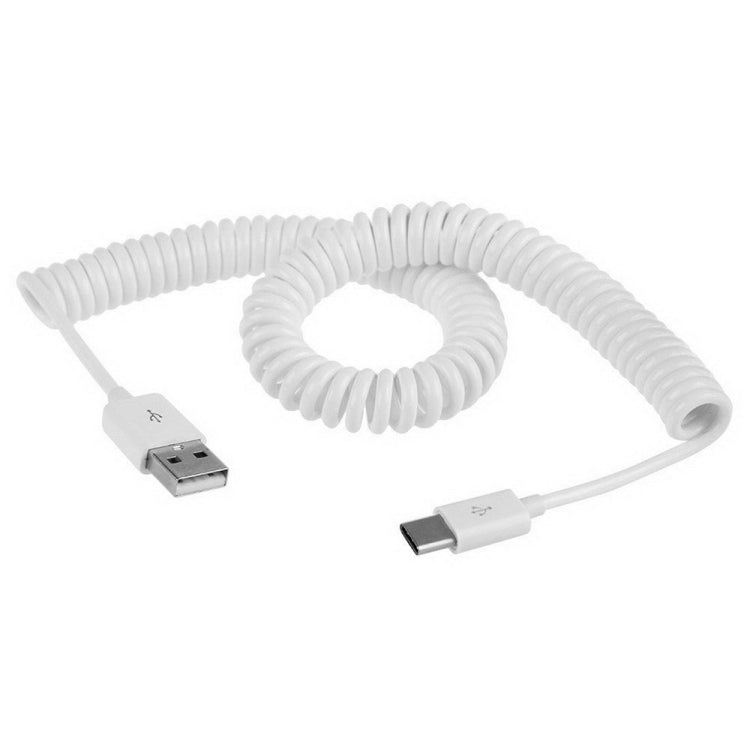 Type-C USB 3.1轉USB 2.0  彈簧同步充電線，線長：3m