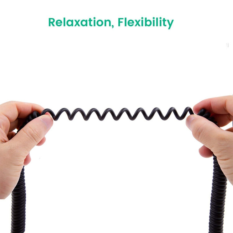 Type-C USB 3.1轉USB 2.0  彈簧同步充電線，線長：3m