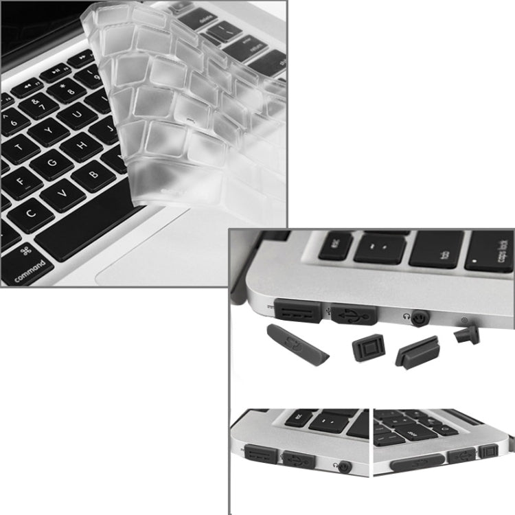 ENKAY 草帽王子 3合1套裝 MacBook Air 11.6 inch 美版 / A1370 / A1465 適用於蘋果筆記本保護殼 磨砂殼+TPU鍵盤保護膜+防塵塞