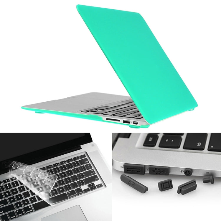 ENKAY 草帽王子 3合1套裝 MacBook Air 11.6 inch 美版 / A1370 / A1465 適用於蘋果筆記本保護殼 磨砂殼+TPU鍵盤保護膜+防塵塞