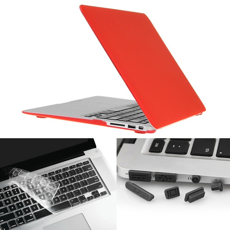 ENKAY 草帽王子 3合1套裝 MacBook Air 11.6 inch 美版 / A1370 / A1465 適用於蘋果筆記本保護殼 磨砂殼+TPU鍵盤保護膜+防塵塞