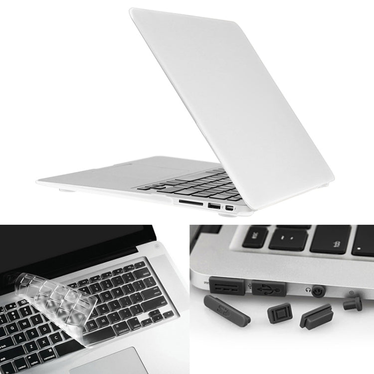 ENKAY 草帽王子 3合1套裝 MacBook Air 13.3 inch 美版 / A1369 / A1466 適用於蘋果筆記本保護殼 磨砂殼+TPU鍵盤保護膜+防塵塞