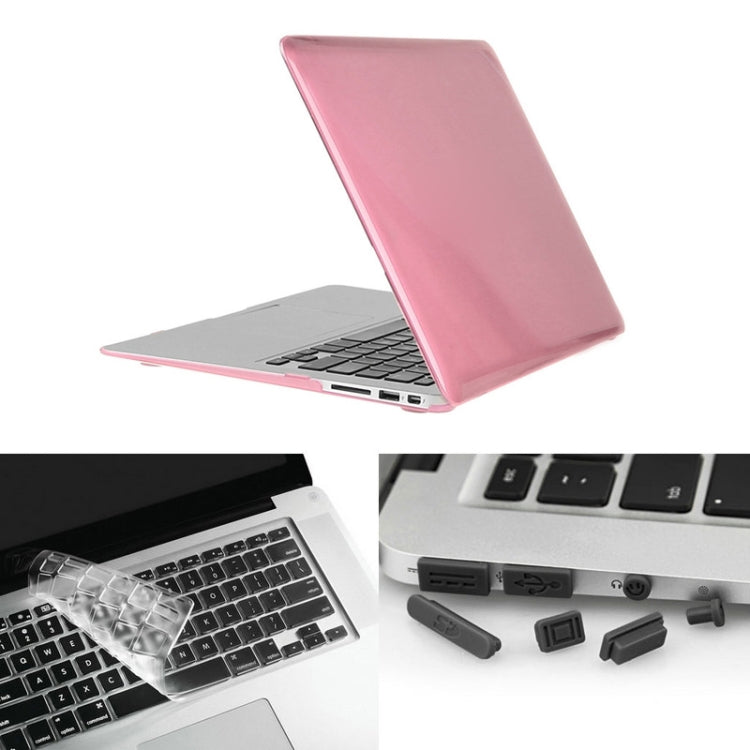 ENKAY 草帽王子 3合1套裝 MacBook Air 11.6 inch 美版 / A1370 / A1465 適用於蘋果筆記本保護殼 水晶殼+TPU鍵盤保護膜+防塵塞