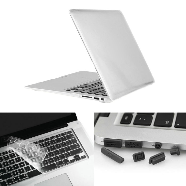 ENKAY 草帽王子 3合1套裝 MacBook Air 11.6 inch 美版 / A1370 / A1465 適用於蘋果筆記本保護殼 水晶殼+TPU鍵盤保護膜+防塵塞