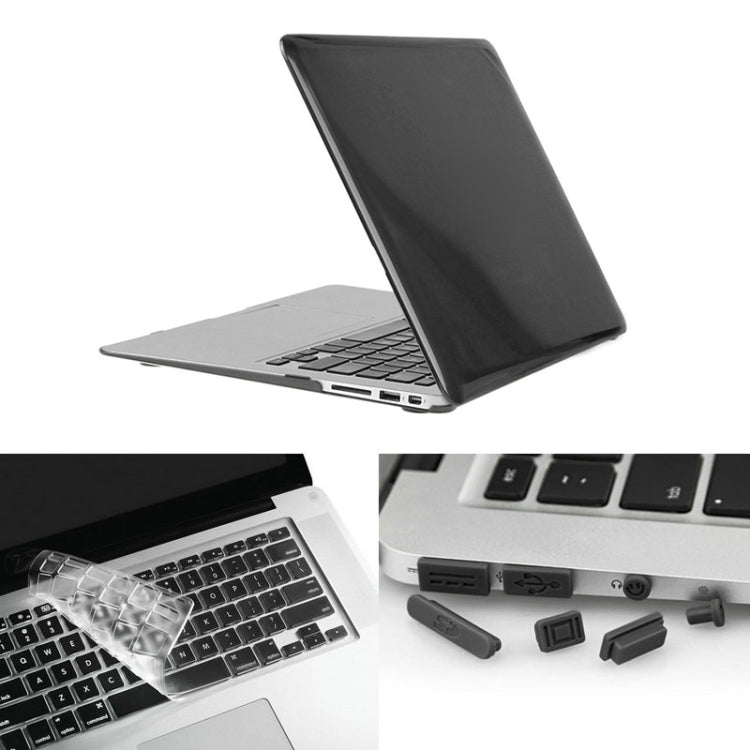 ENKAY 草帽王子 3合1套裝 MacBook Air 13.3 inch 美版 / A1369 / A1466 適用於蘋果筆記本保護殼 水晶殼+TPU鍵盤保護膜+防塵塞