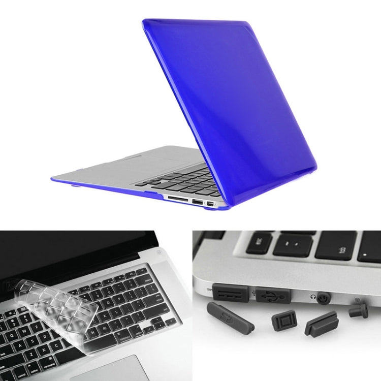 ENKAY 草帽王子 3合1套裝 MacBook Air 13.3 inch 美版 / A1369 / A1466 適用於蘋果筆記本保護殼 水晶殼+TPU鍵盤保護膜+防塵塞